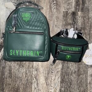 New Harry‎ Potter Daniel Nicole "Slytherin" Backpack And Fanny Pack Belt Bag NWT
